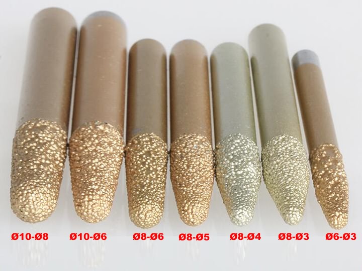 錐形鉆石 3D 大理石、花崗巖深浮雕鉆頭