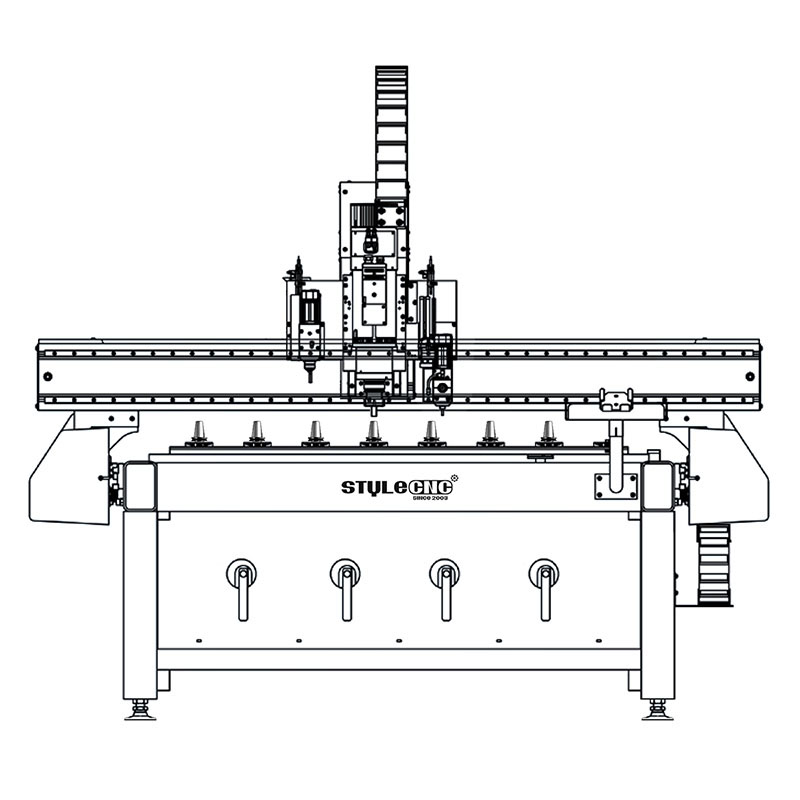 帶自動換刀裝置的數(shù)控雕刻機 帶自動換刀裝置的數(shù)控雕刻機