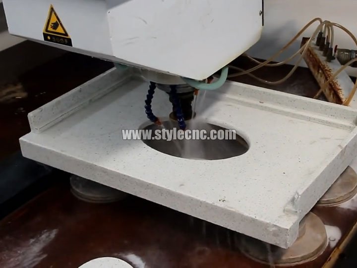 適用于石英、花崗巖、大理石加工過程的數控石材切割拋光機