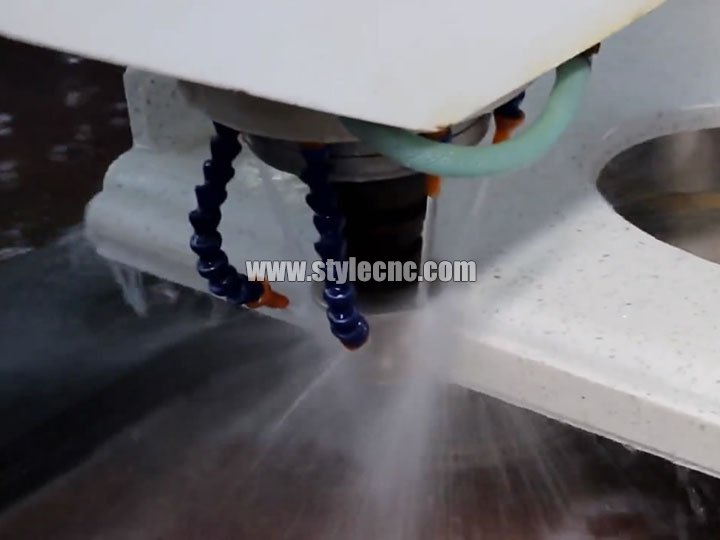 適用于石英、花崗巖、大理石加工過程的數控石材切割拋光機