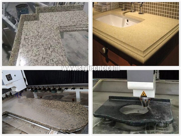 適用于石英、花崗巖、大理石項目的數控石材切割和拋光機