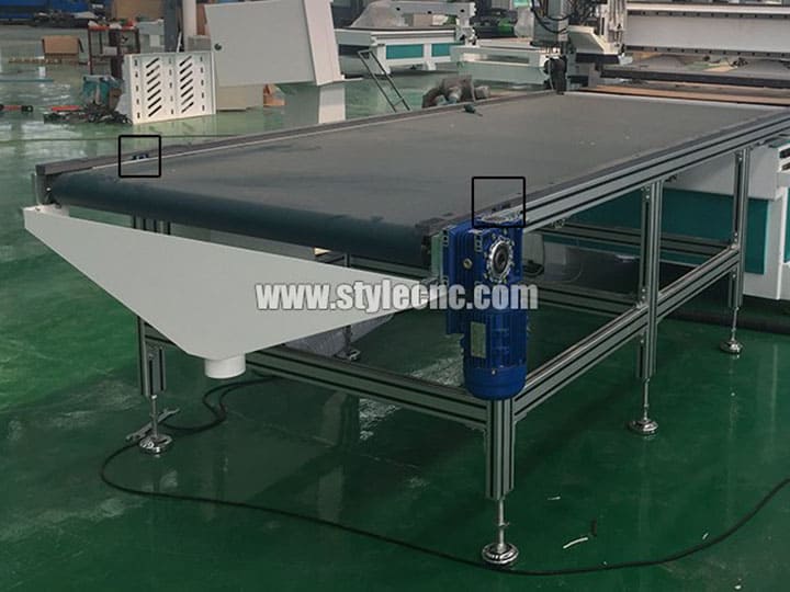 定制家具數(shù)控雕刻機(jī)的自動(dòng)傳送帶上傳系統(tǒng) 定制家具數(shù)控雕刻機(jī)的自動(dòng)傳送帶上傳系統(tǒng)