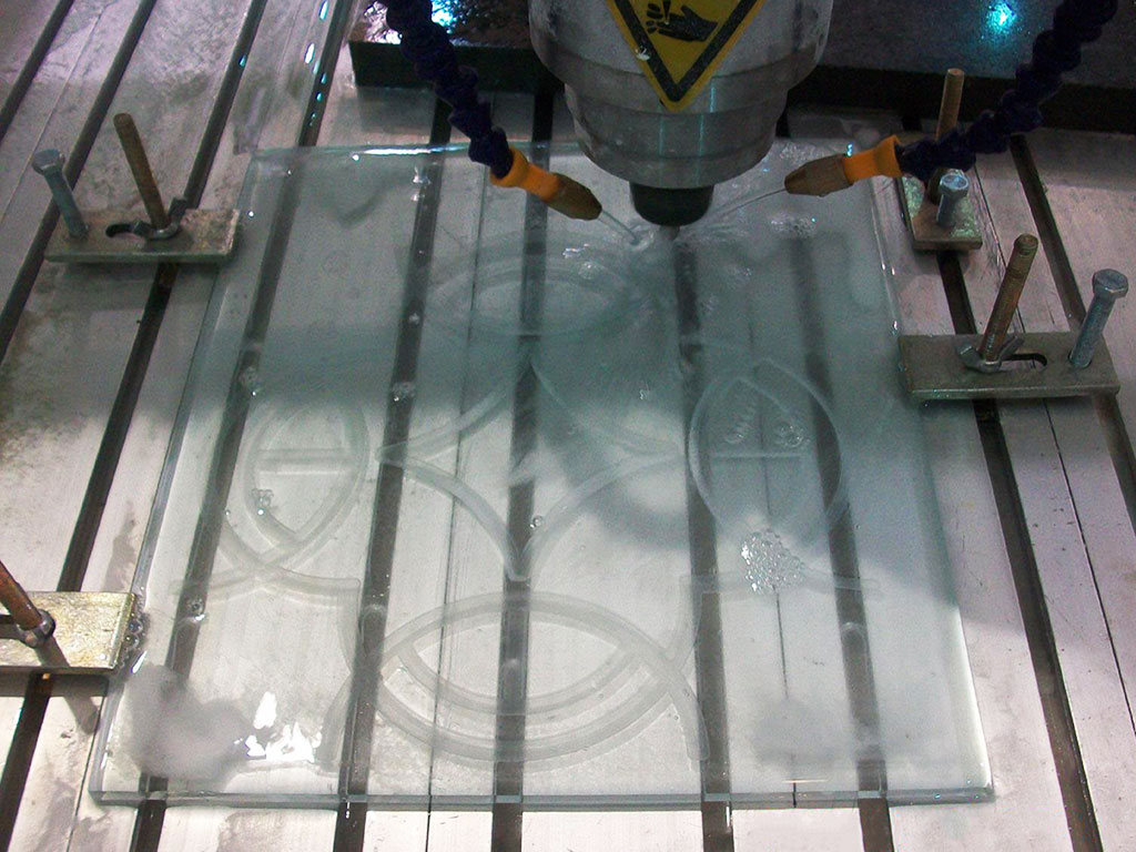 數控雕刻刻機雕刻玻璃項目