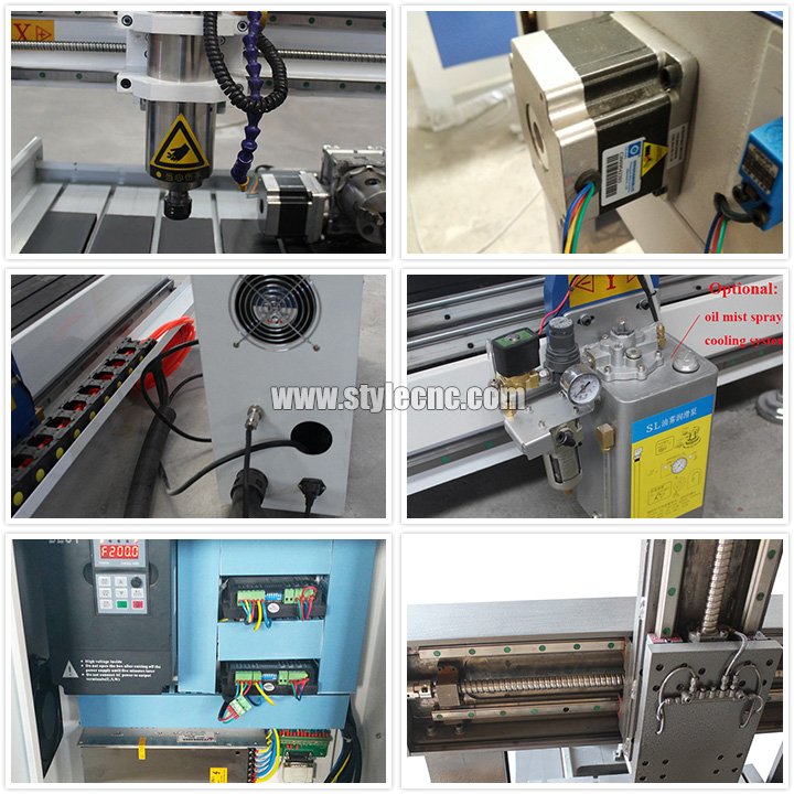 帶第四軸旋轉工作臺的迷你臺式數控雕刻機的特點 帶第四軸旋轉工作臺的迷你臺式數控雕刻機的特點