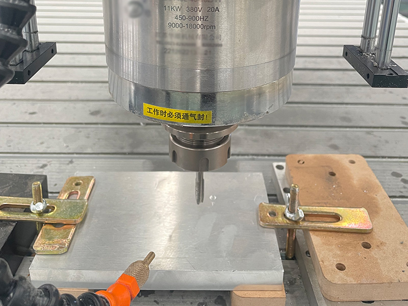 重型4x8數控鋁雕刻機帶攻絲頭