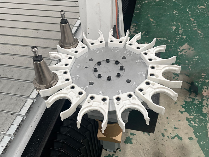 重型4x8數控鋁雕刻機帶攻絲頭