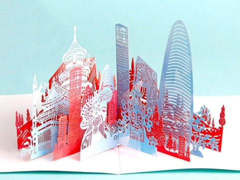 3D 動態 CO2 賀卡激光打標機