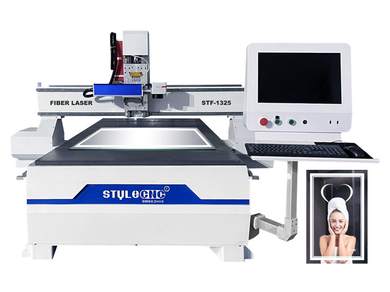 全尺寸 4x8 用于制作 LED 鏡子的光纖激光雕刻機