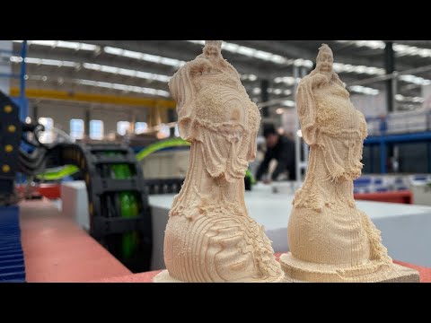 3D木工數控雕刻機帶8個旋轉軸